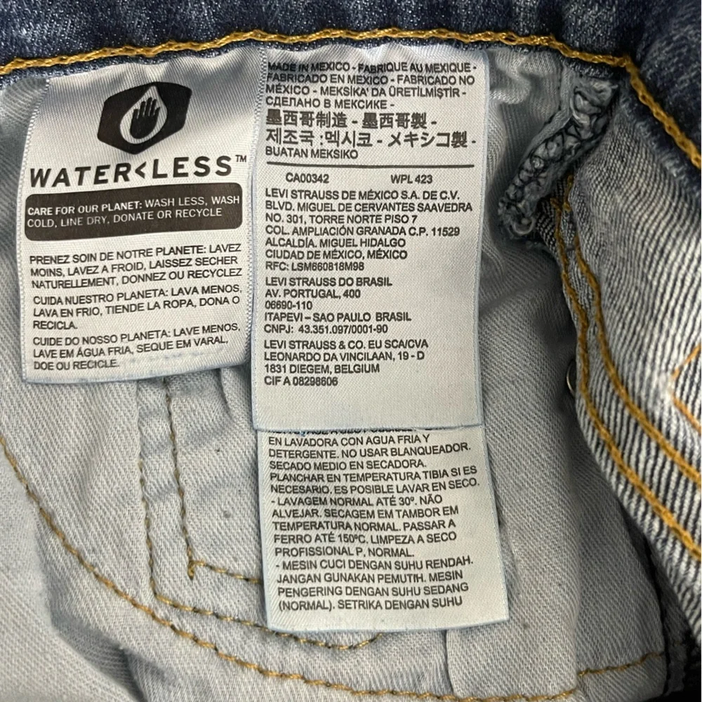 Levi’s‎ 512 Classic Blue Skinny Distressed Jeans for Men Size 30x32